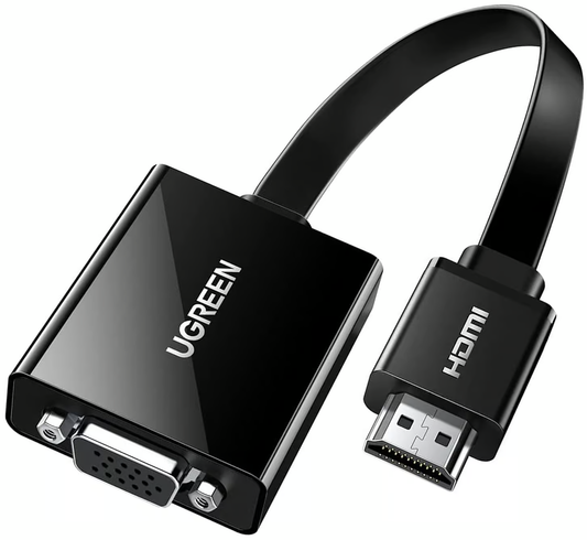 Video adapter UGREEN CM611 (90813), HDMI - VGA, 1080P, Crna
