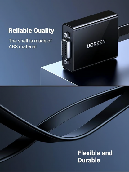Video adapter UGREEN CM611 (90813), HDMI - VGA, 1080P, Crna