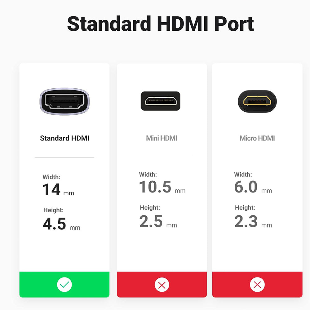 UGREEN Video Adapter HD159 (90592), HDMI - HDMI, 8K, Siva