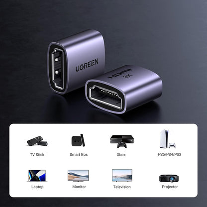 UGREEN Video Adapter HD159 (90592), HDMI - HDMI, 8K, Siva