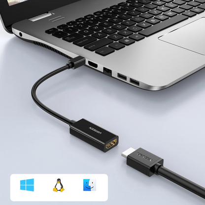 Video adapter UGREEN MD112, MiniDisplayPort - HDMI, Crni