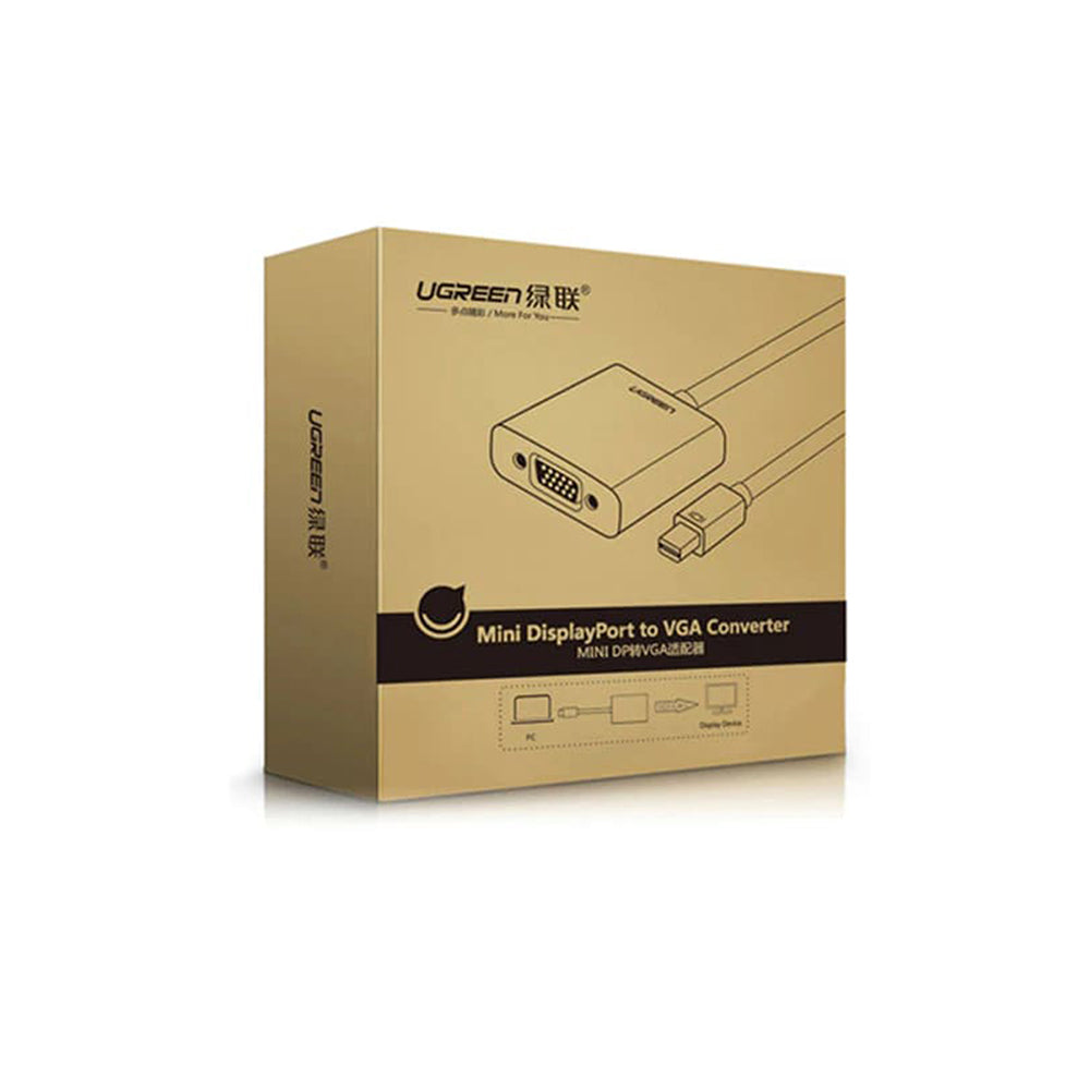 Video adapter UGREEN, MiniDisplayPort - VGA, 1080P, Crni