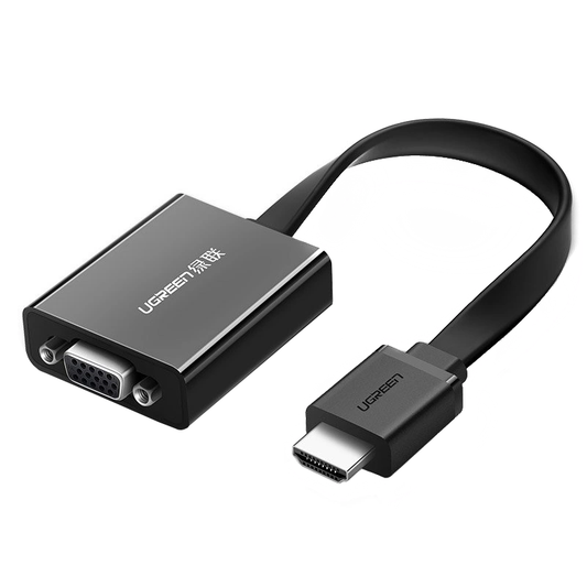 Video adapter UGREEN MM103 (40248), HDMI - VGA, 1080P, Crna