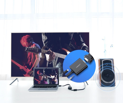 Video adapter UGREEN MM103 (40248), HDMI - VGA, 1080P, Crna
