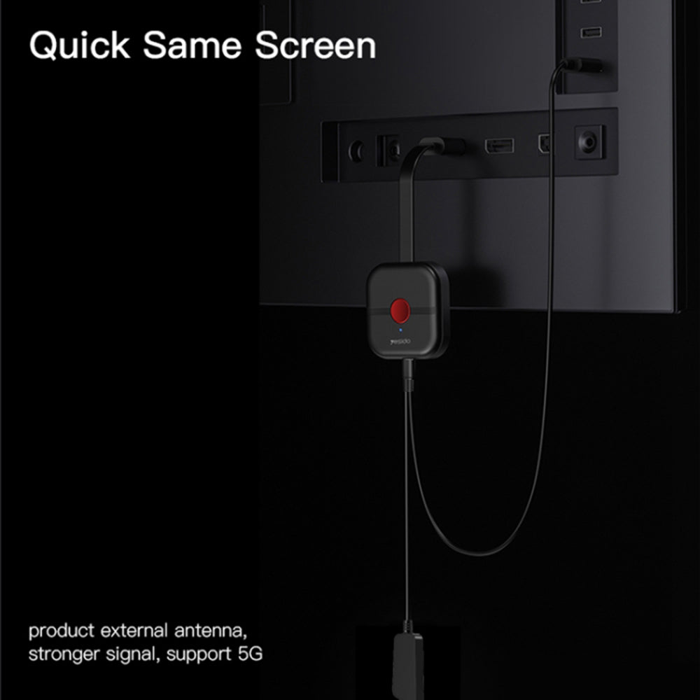 Bežični multimedijalni adapter Yesido TV10, Crni