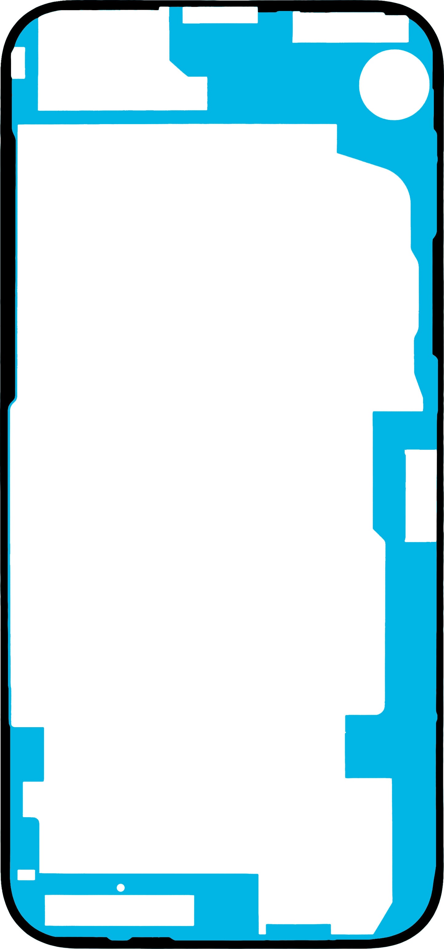 Ljepilo za poklopac baterije Google Pixel 8a, Service Pack G806-12578-01