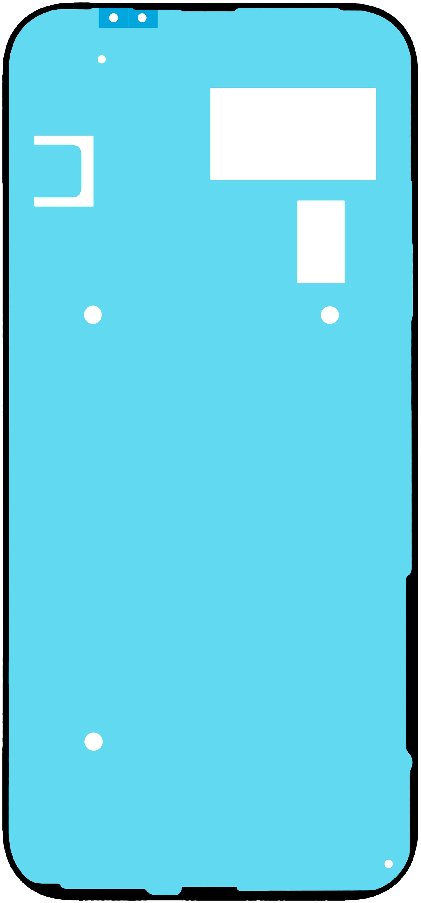 Ljepilo za poklopac baterije Google Pixel 9a, Service Pack G806-12186-01