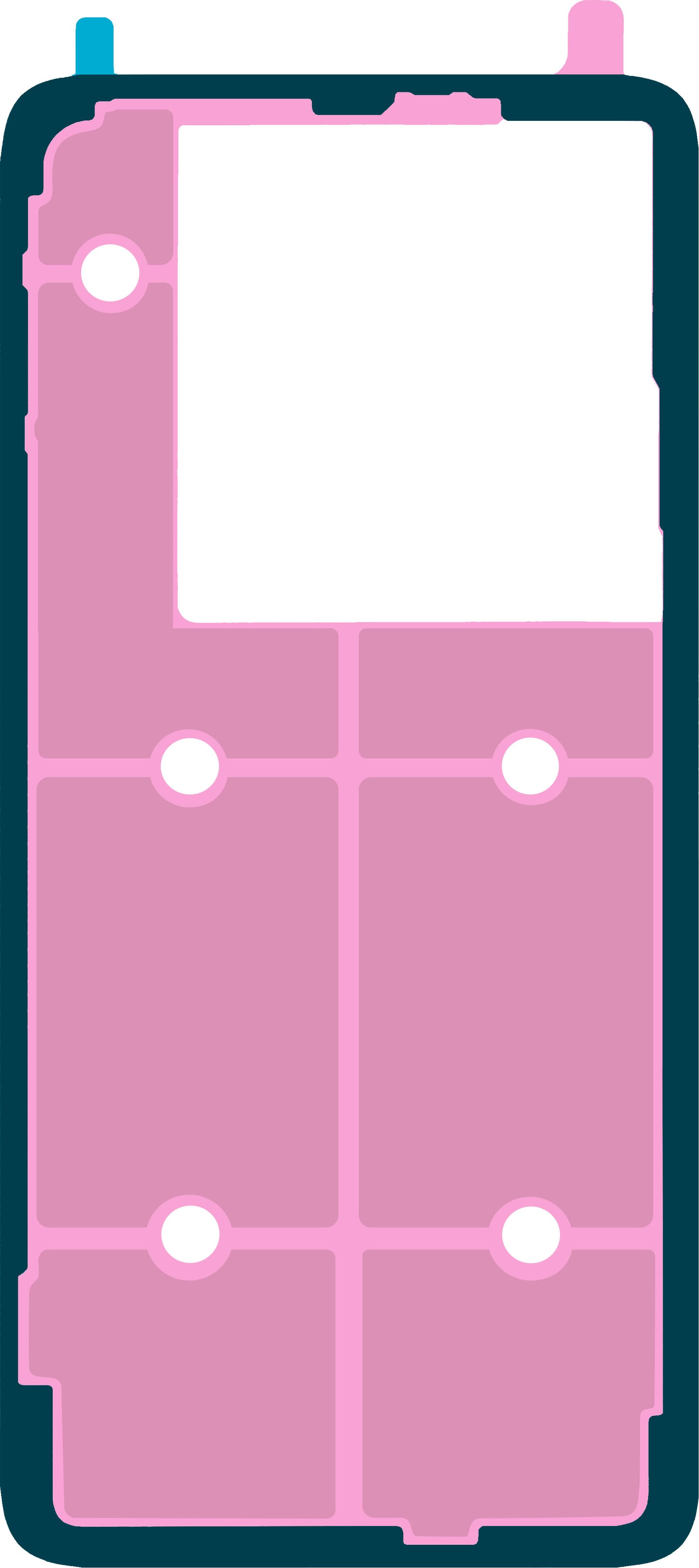 Ljepilo za poklopac baterije Realme GT 7 Pro, Service Pack 612717000435