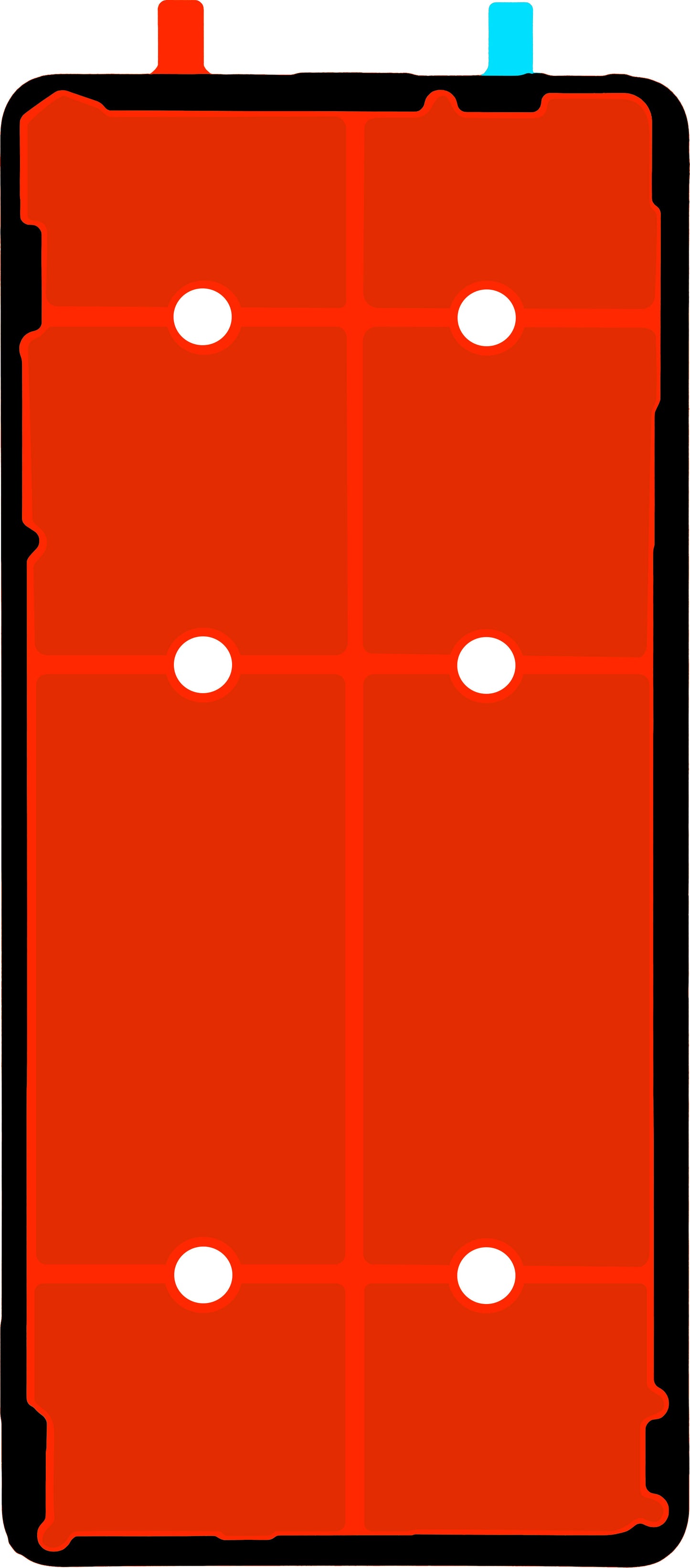 Ljepilo za poklopac baterije Realme GT 6, Service Pack 612717000253