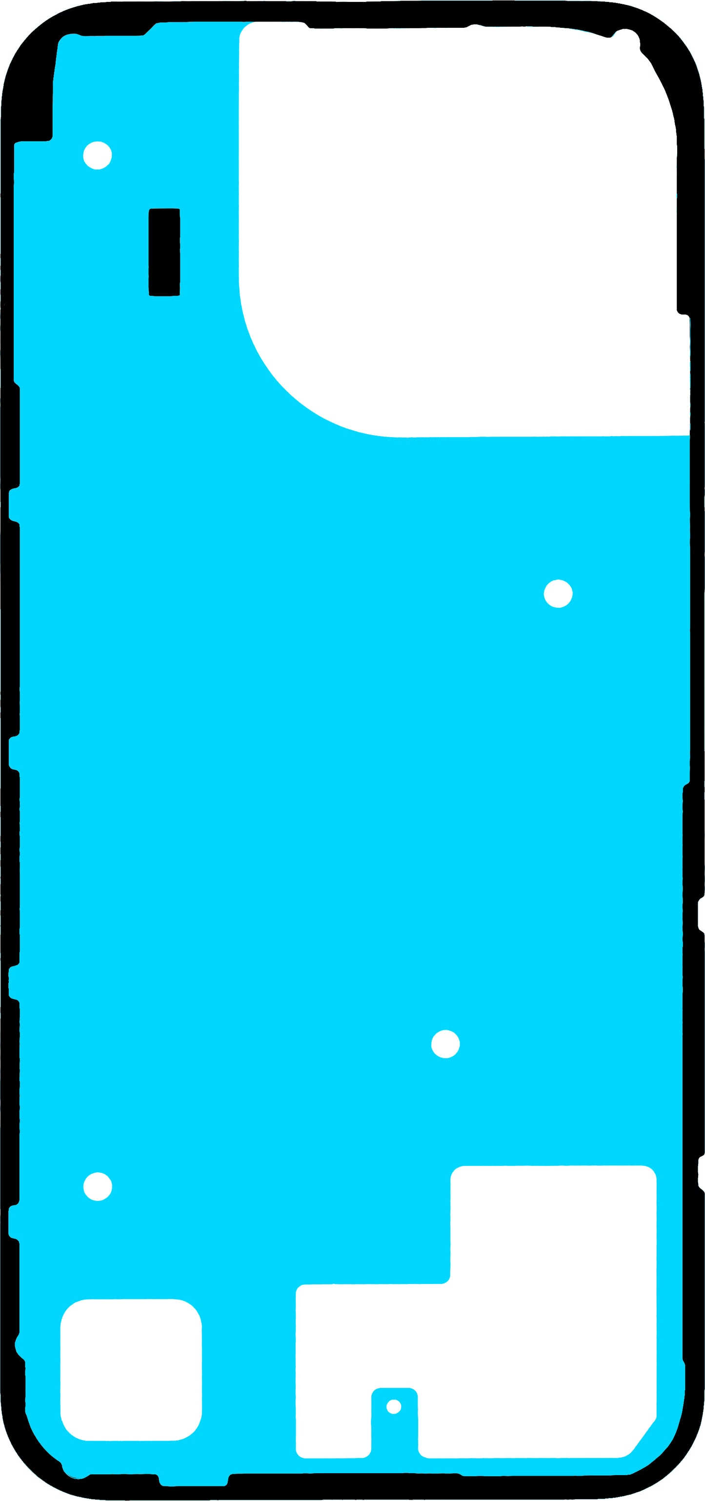 Ljepilo za poklopac baterije Realme 16 Pro, Service Pack 612717000999
