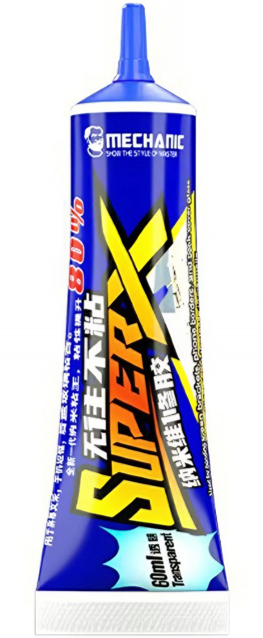 Tekuće ljepilo Mechanic Super X, 60ml, Prozirno