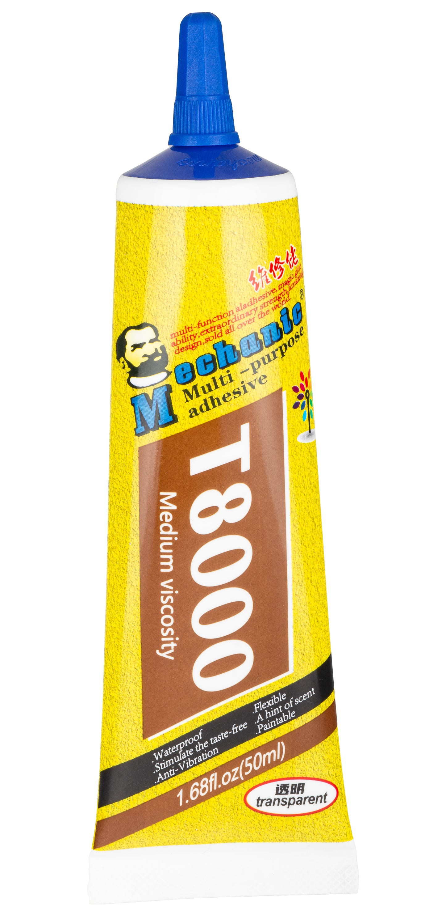 Ljepilo tekući Mechanic T-8000, 50ml, Prozirno