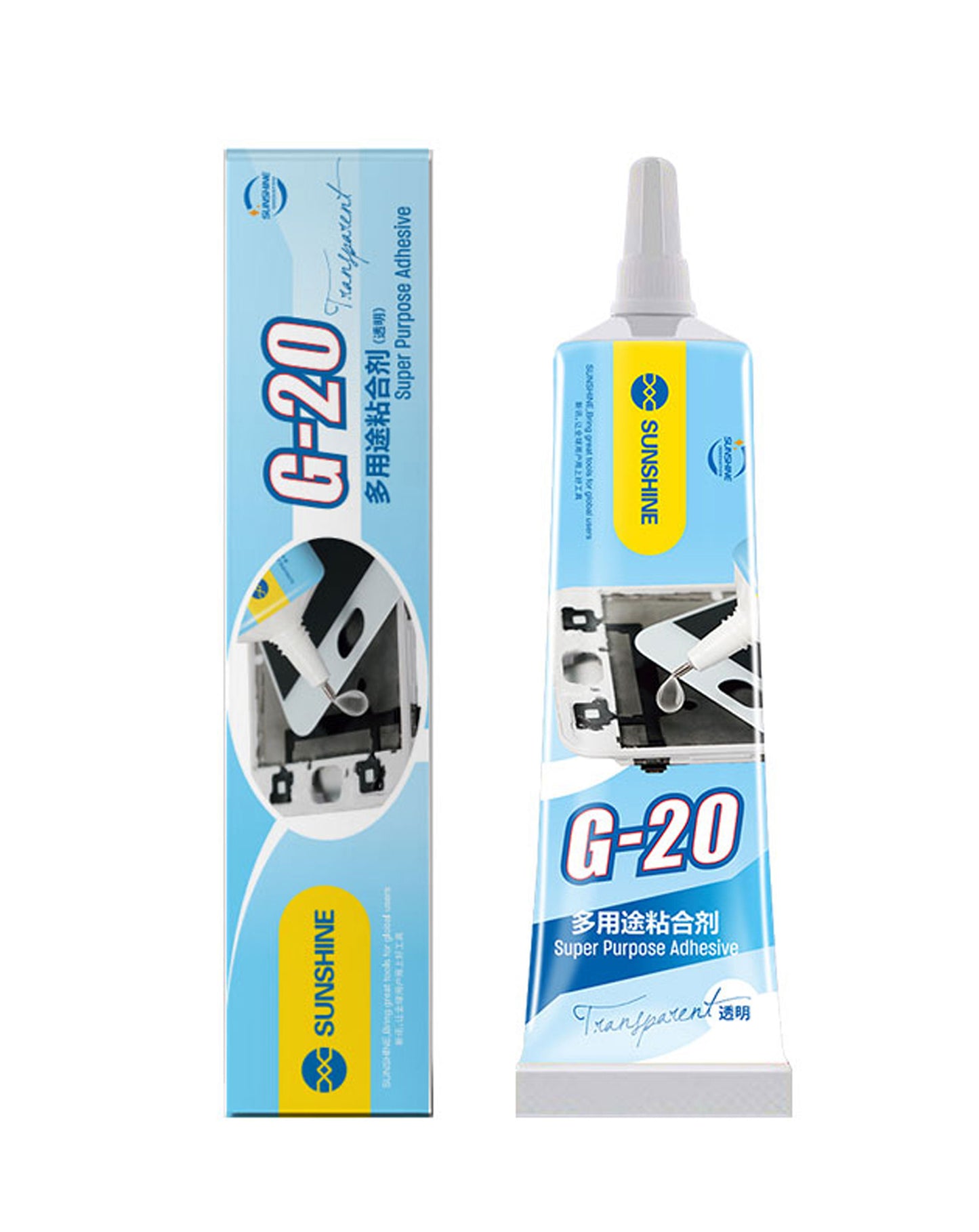 Tekuće ljepilo Sunshine G-20, 15ml, Prozirno