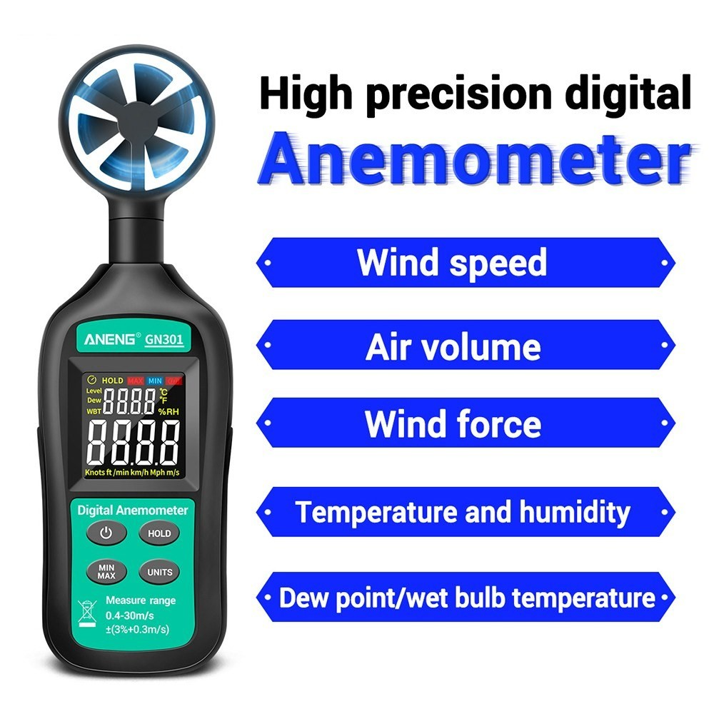 Digitalni anemometar ANENG GN301
