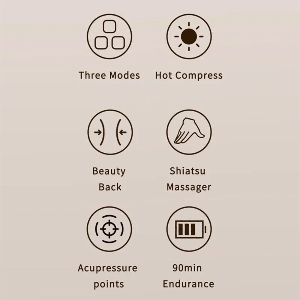 Aparat za masažu vrata Yesido MG16, Bež