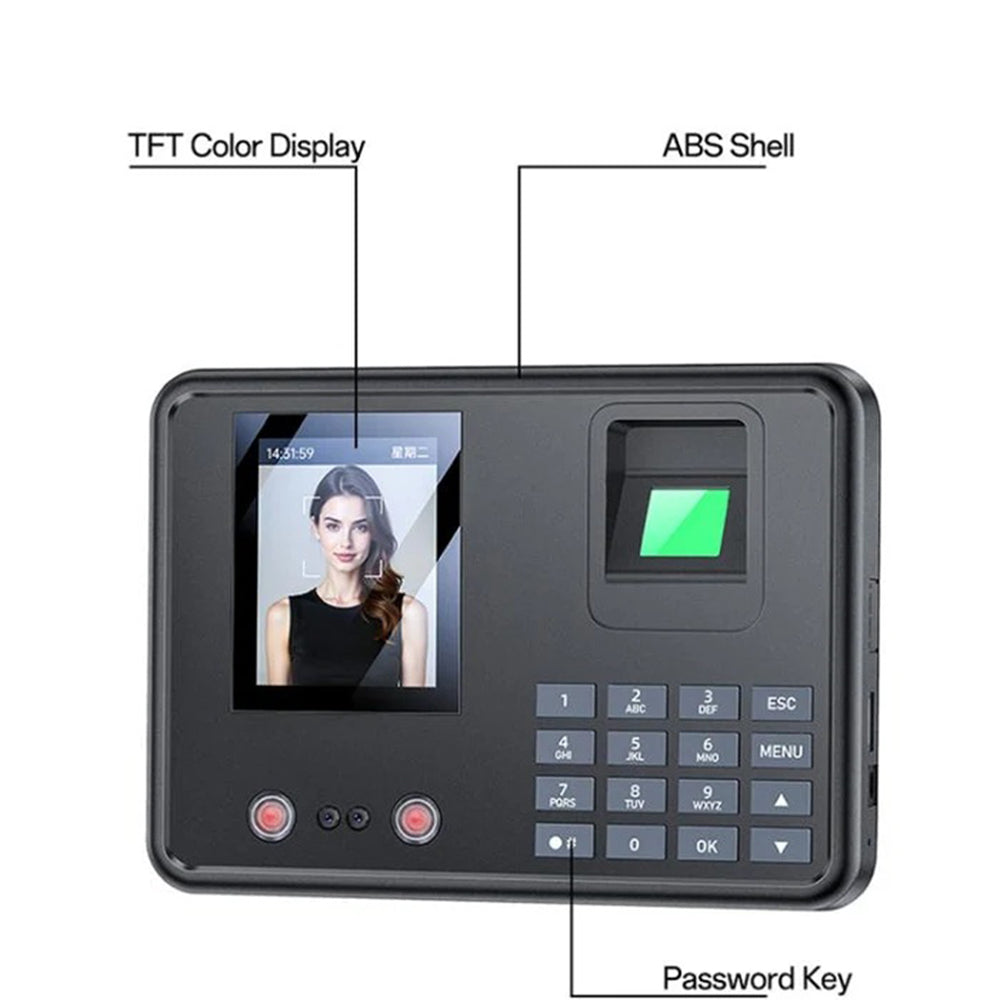 Biometrijski uređaj za evidenciju radnog vremena Yesido KM30, Crni