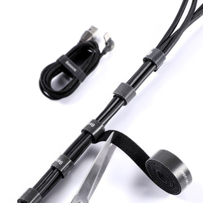 Organizator kabela Baseus Circle, Velcro, 3m, Crni ACMGT-F01