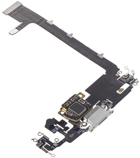 Traka s konektorom za punjenje / podatke - Mikrofon Apple iPhone 11 Pro Max, Srebrna