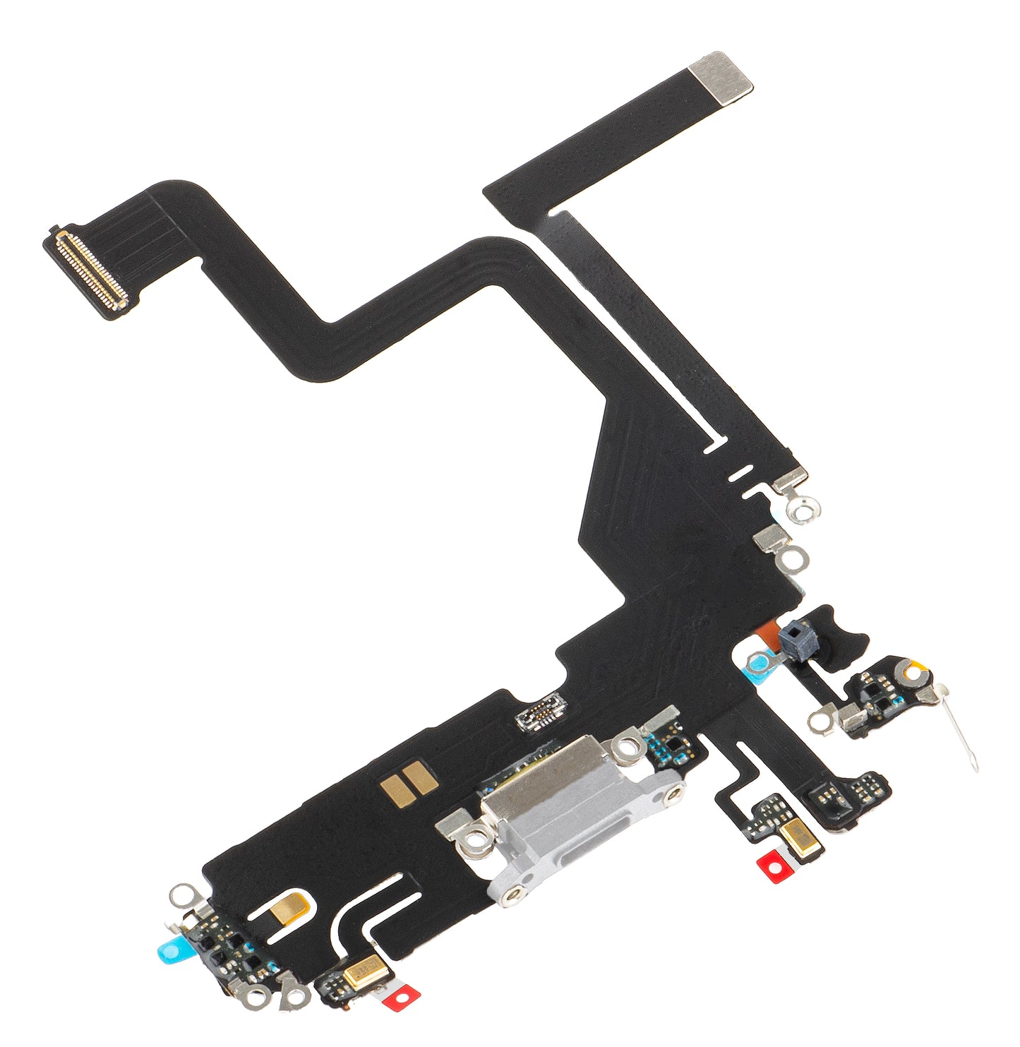 Traka s konektorom za punjenje - Mikrofon za Apple iPhone 14 Pro, Srebrna