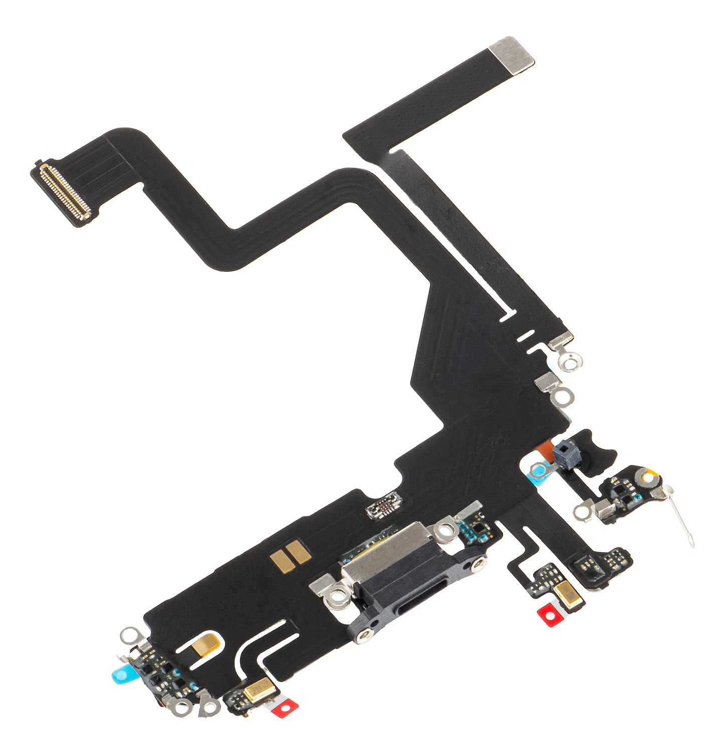Traka s konektorom za punjenje - Mikrofon Apple iPhone 14 Pro, Crna