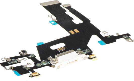 Traka s konektorom za punjenje - Mikrofon Apple iPhone 11, Bijela