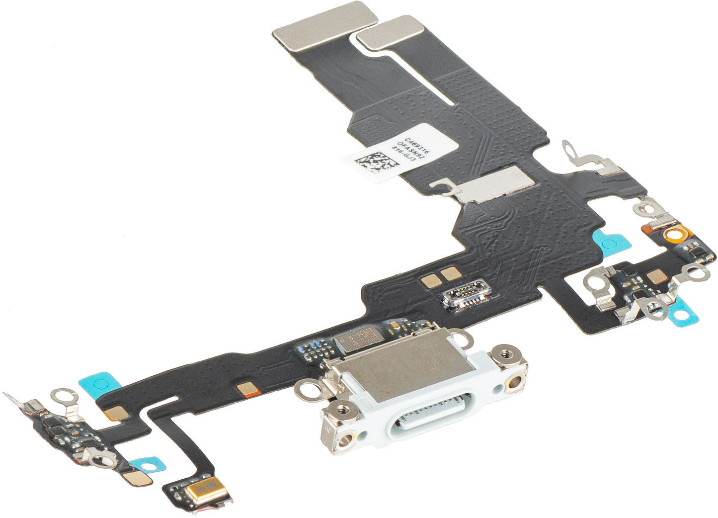 Traka s priključkom za punjenje - Mikrofon Apple iPhone 15, Srebrna
