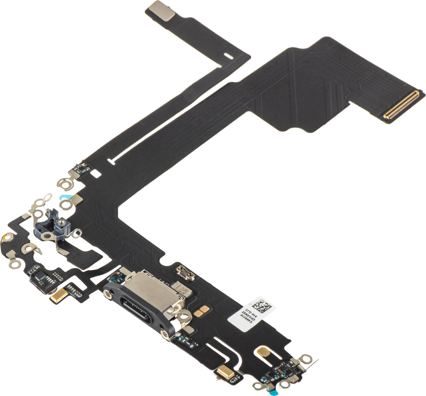 Traka s priključkom za punjenje - Mikrofon Apple iPhone 15 Pro Max, Crna