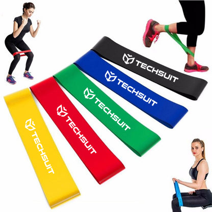 Fitness Elastična Traka Techsuit TS-01, Set 5 komada, Višebojno