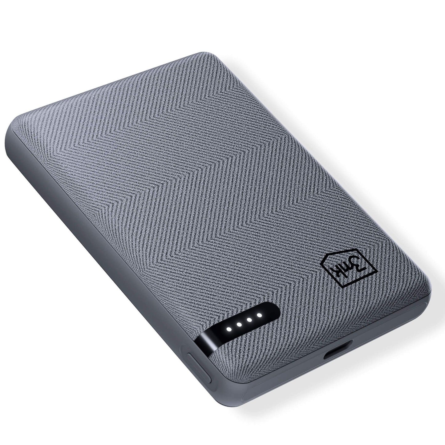 Vanjska baterija 3MK Pocket, 5000mAh, 12W, 1 x USB-C, Siva