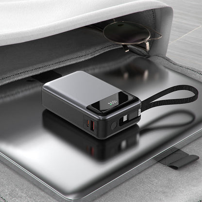 Vanjska baterija Acefast M21, 20000mAh, 65W, QC + PD, 1 x USB-A - 2 x USB-C, Crna