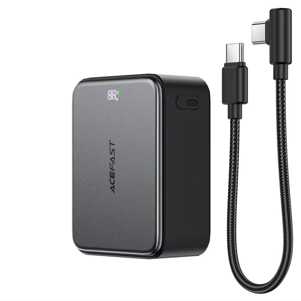 Vanjska baterija Acefast M28, 10000mAh, 22.5W, QC + PD, 1 x USB-A - 2 x USB-C, Crna