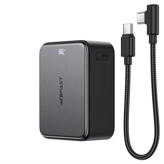 Vanjska baterija Acefast M28, 10000mAh, 22.5W, QC + PD, 1 x USB-A - 2 x USB-C, Crna