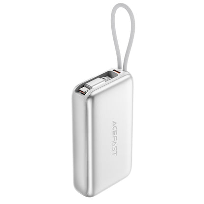 Vanjska baterija Acefast M32, 10000mAh, 35W, PD, 2 x USB-C, Srebrna