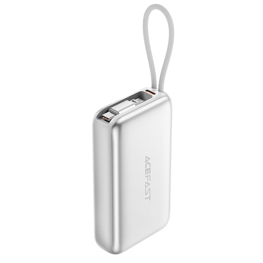 Vanjska baterija Acefast M32, 10000mAh, 35W, PD, 2 x USB-C, Srebrna