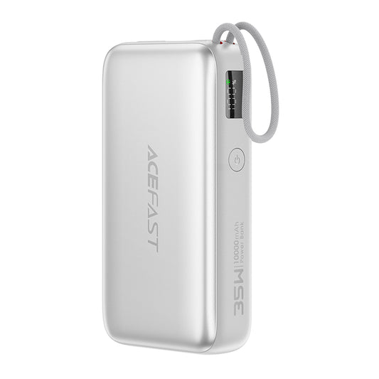 Vanjska baterija Acefast M32, 10000mAh, 35W, PD, 2 x USB-C, Srebrna