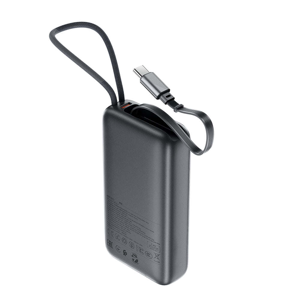 Vanjska baterija Acefast M32, 10000mAh, 35W, PD, 2 x USB-C, Siva