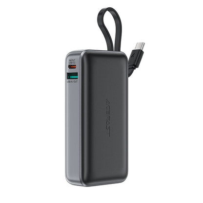 Vanjska baterija Acefast M7, 10000mAh, 30W, QC + PD, 1 x USB-A - 2 x USB-C, Crna