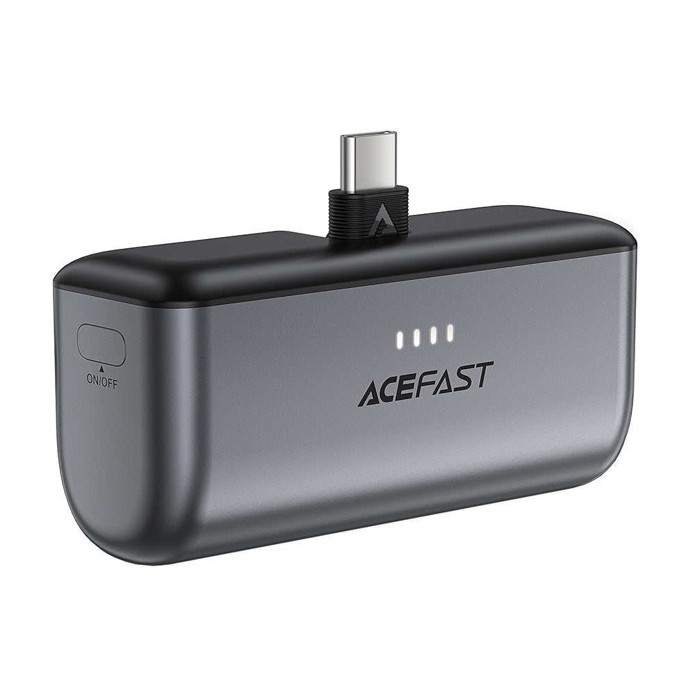 Vanjska baterija Acefast M9, 5000mAh, 20W, PD, 2 x USB-C, Crna