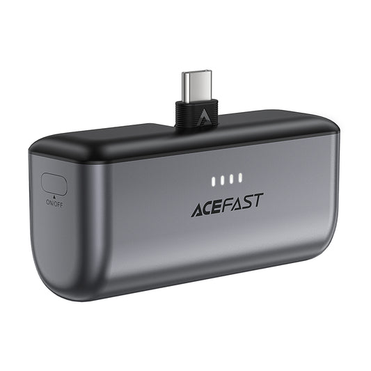 Vanjska baterija Acefast M9, 5000mAh, 20W, PD, 2 x USB-C, Crna
