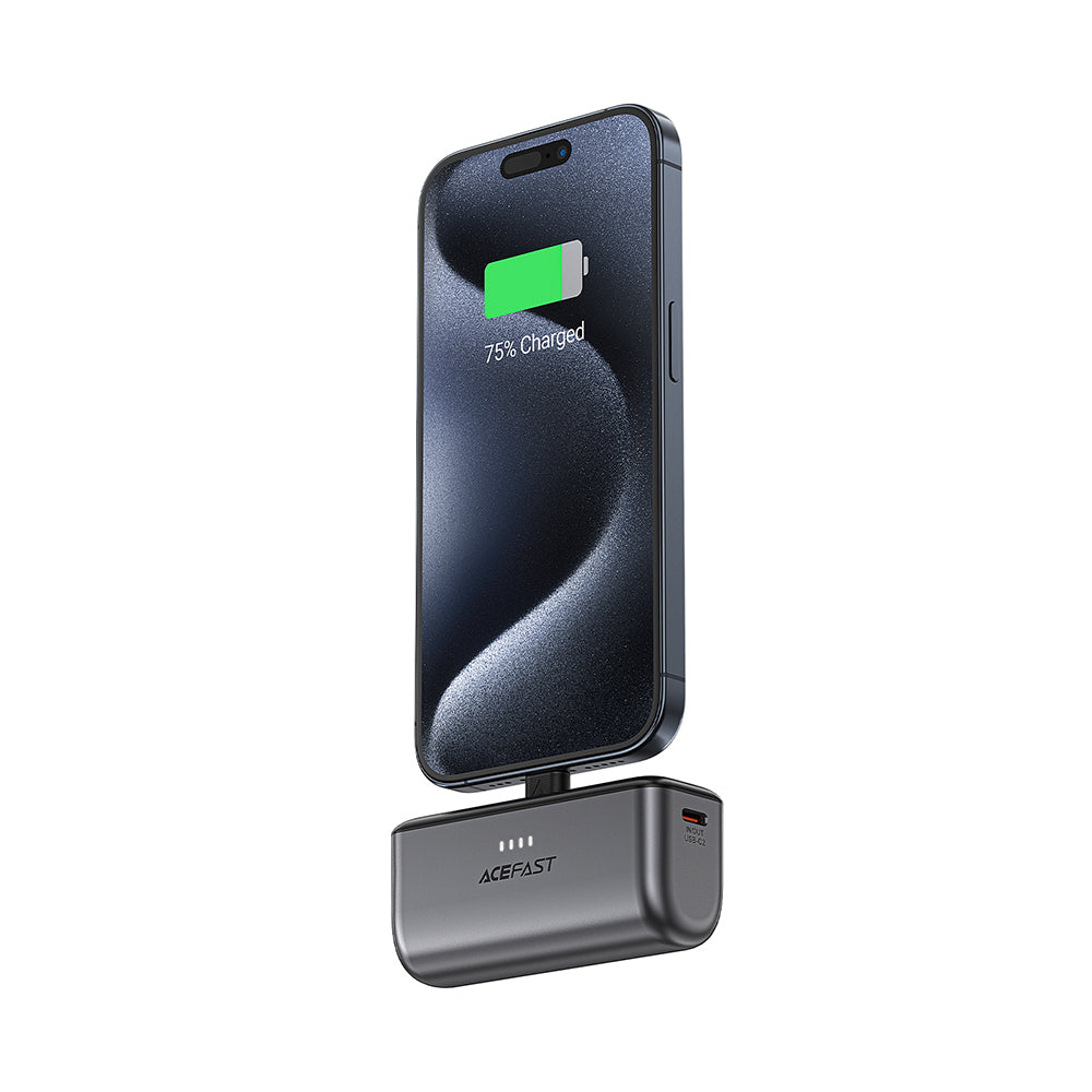 Vanjska baterija Acefast M9, 5000mAh, 20W, PD, 2 x USB-C, Crna