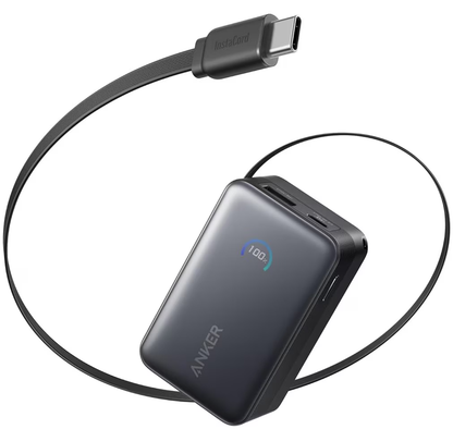 Vanjska baterija Anker Nano, 10000mAh, 45W, QC + PD, 1 x USB-A - 1 x USB-C, Crna A1638H11