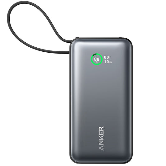 Vanjska baterija Anker Nano, 10000mAh, 30W, QC + PD, 1 x USB-A - 2 x USB-C, Crna A1259G11