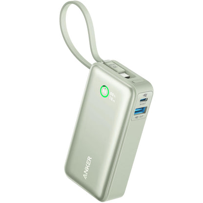 Vanjska baterija Anker Nano, 10000mAh, 30W, QC + PD, 1 x USB-A - 2 x USB-C, Zelena A1259G61