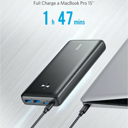 Vanjska baterija Anker PowerCore III Elite, 25600mAh, 87W, QC + PD, 2 x USB-A - 2 x USB-C, crna A1291H11