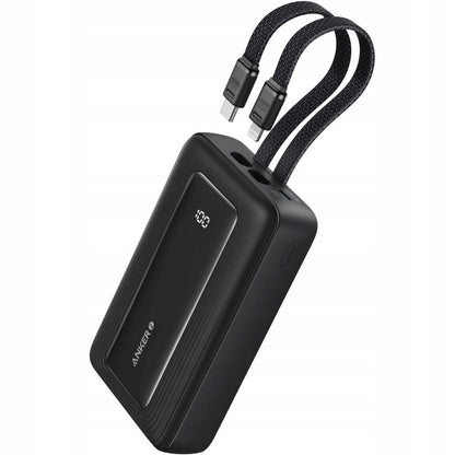 Vanjska baterija Anker PowerCore, 10000mAh, 30W, QC + PD, 1 x Lightning - 1 x USB-A - 2 x USB-C, Crna A1680G11