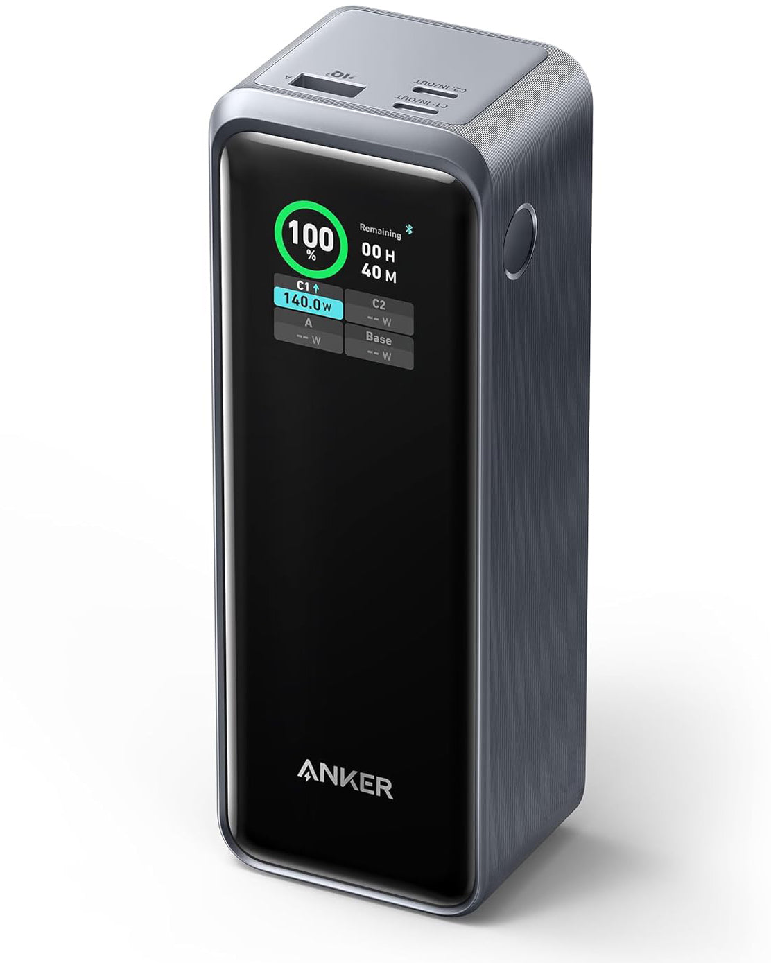 Vanjska baterija Anker Prime, 27650mAh, 250W, QC + PD, 1 x USB-A - 2 x USB-C, Crna A1340011
