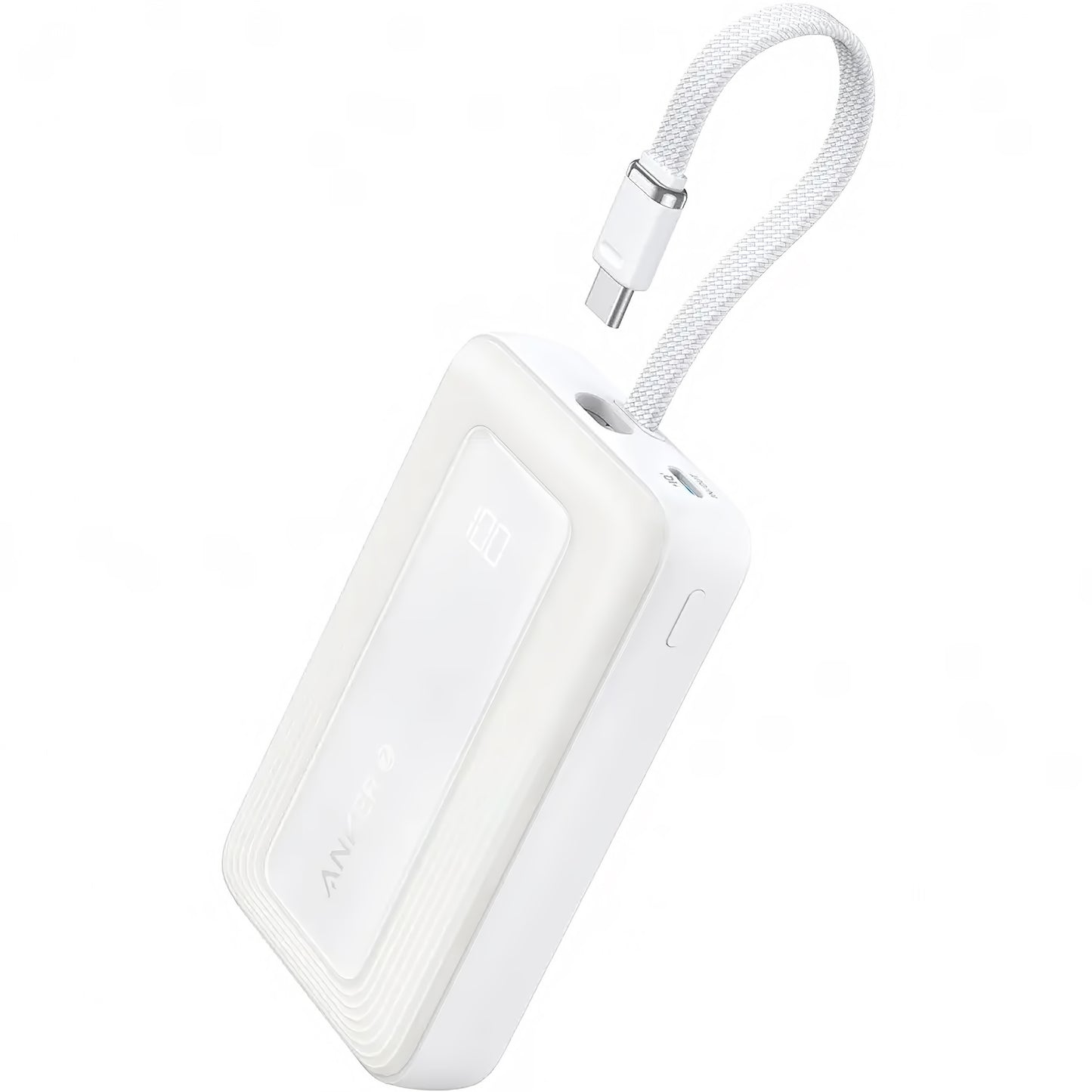 Vanjska baterija Anker Zolo, 10000mAh, 30W, QC + PD, 1 x USB-A - 2 x USB-C, Bijela A1688H21