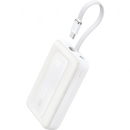 Vanjska baterija Anker Zolo, 10000mAh, 30W, QC + PD, 1 x USB-A - 2 x USB-C, Bijela A1688H21