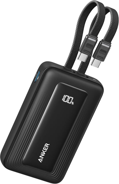 Vanjska baterija Anker Zolo, 10000mAh, 35W, QC + PD, 1 x USB-A - 2 x USB-C, Crna A1680H12