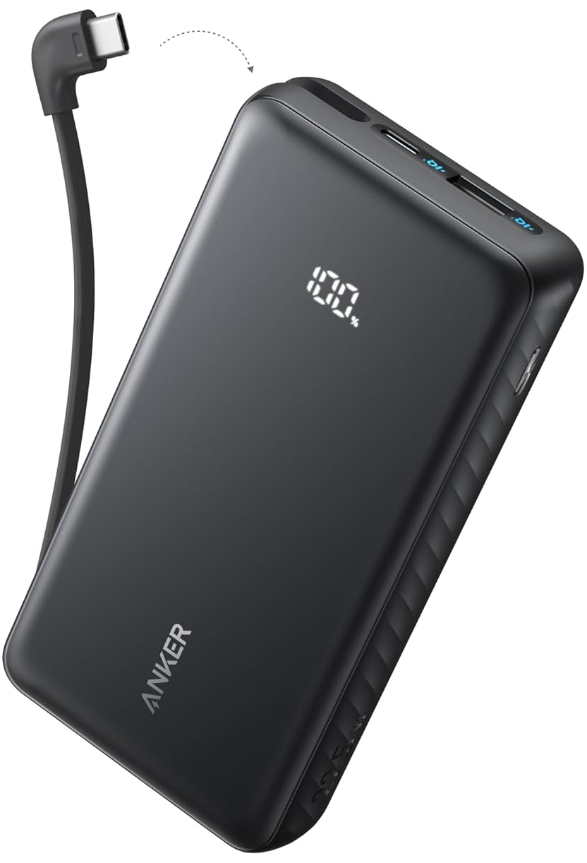 Vanjska baterija Anker Zolo, 10000mAh, 22.5W, QC + PD, 1 x USB-A - 2 x USB-C, Crna A110DH11